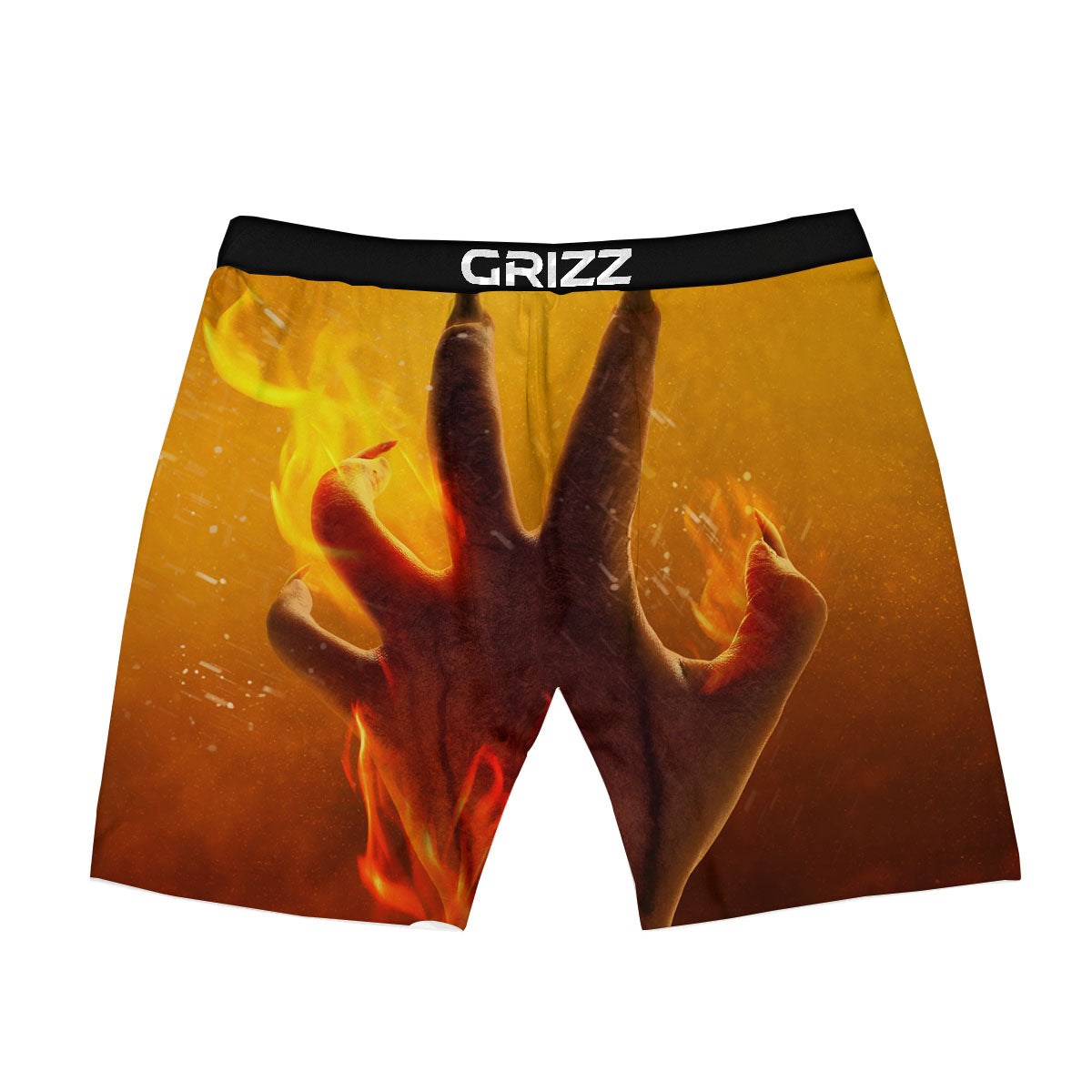 Devil Hand Print Boxer Briefs-grizzshop