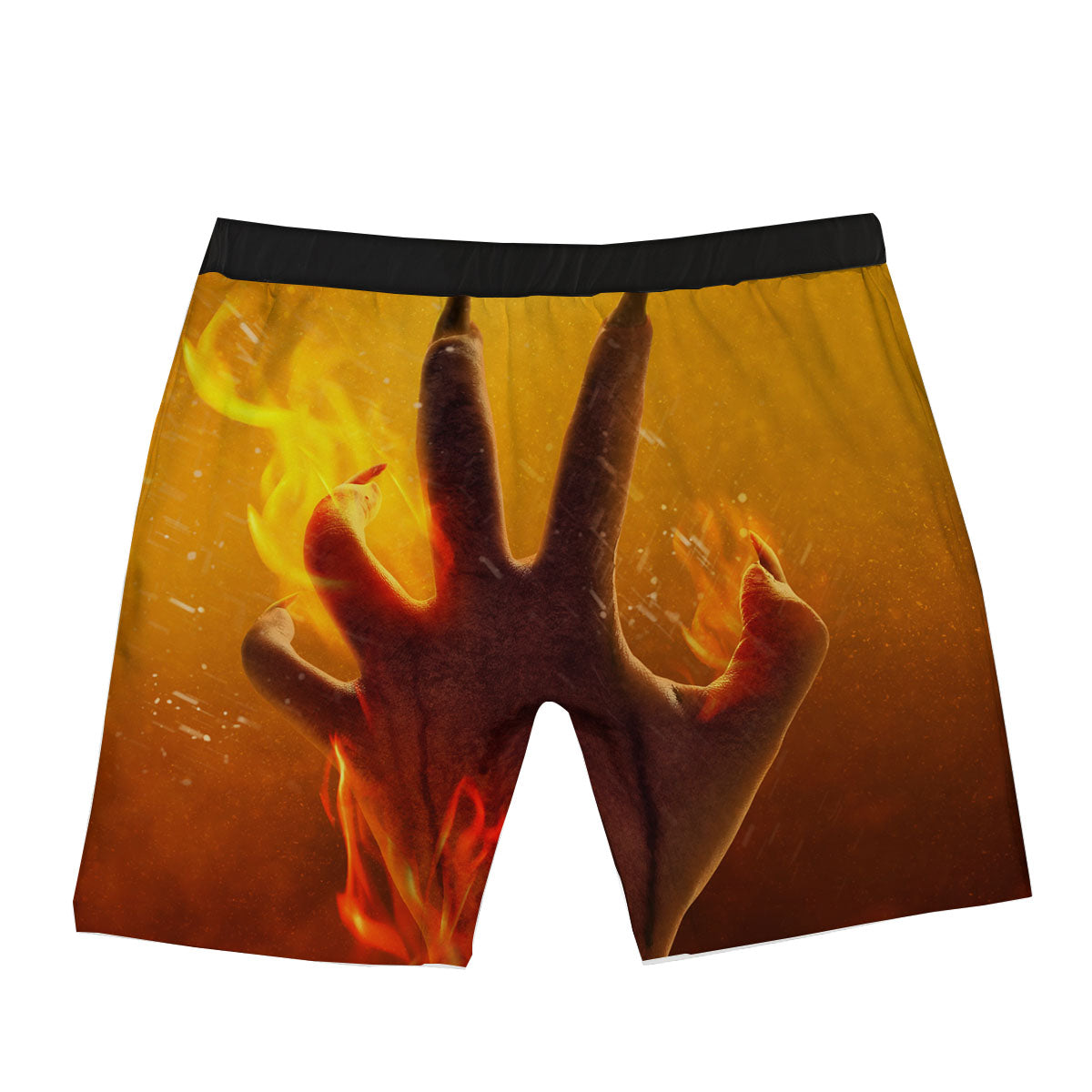 Devil Hand Print Boxer Briefs-grizzshop