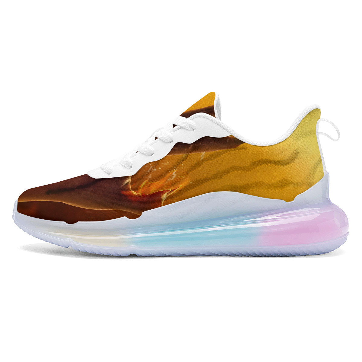 Devil Hand Print Running Sneakers-grizzshop