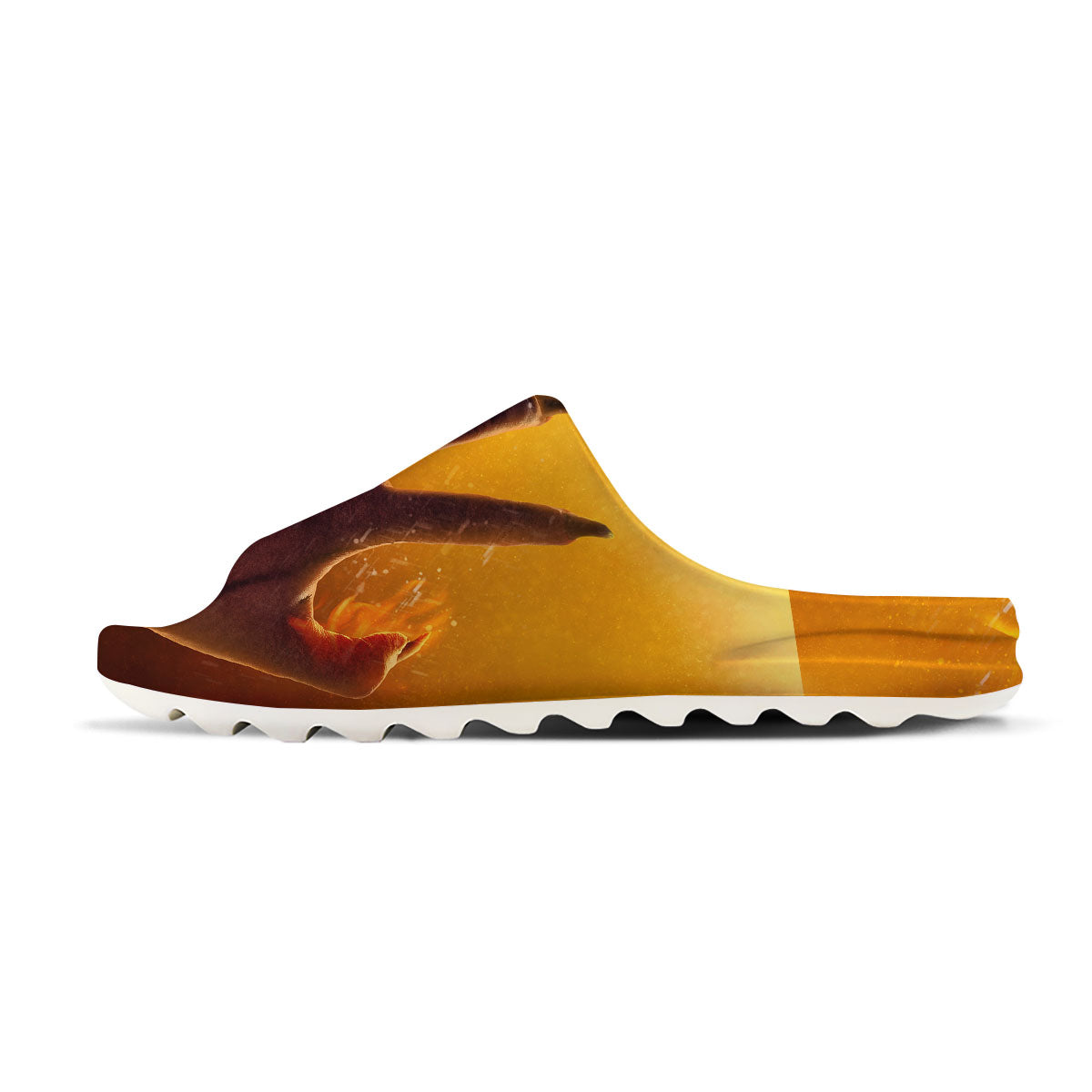 Devil Hand Print Sandals-grizzshop