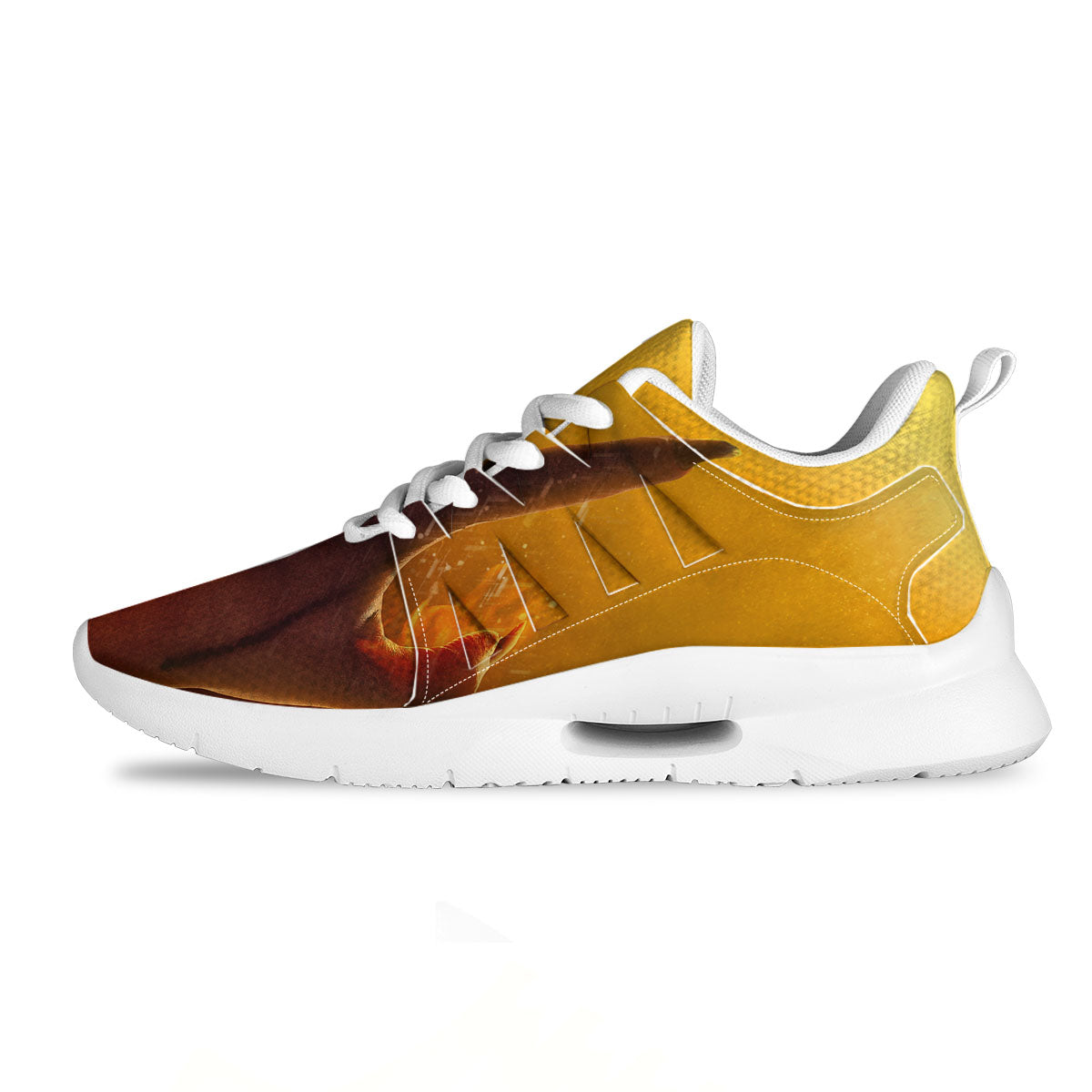 Devil Hand Print Tennis Shoes-grizzshop