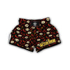 Devil Skull And Pepper Print Pattern Muay Thai Boxing Shorts-grizzshop