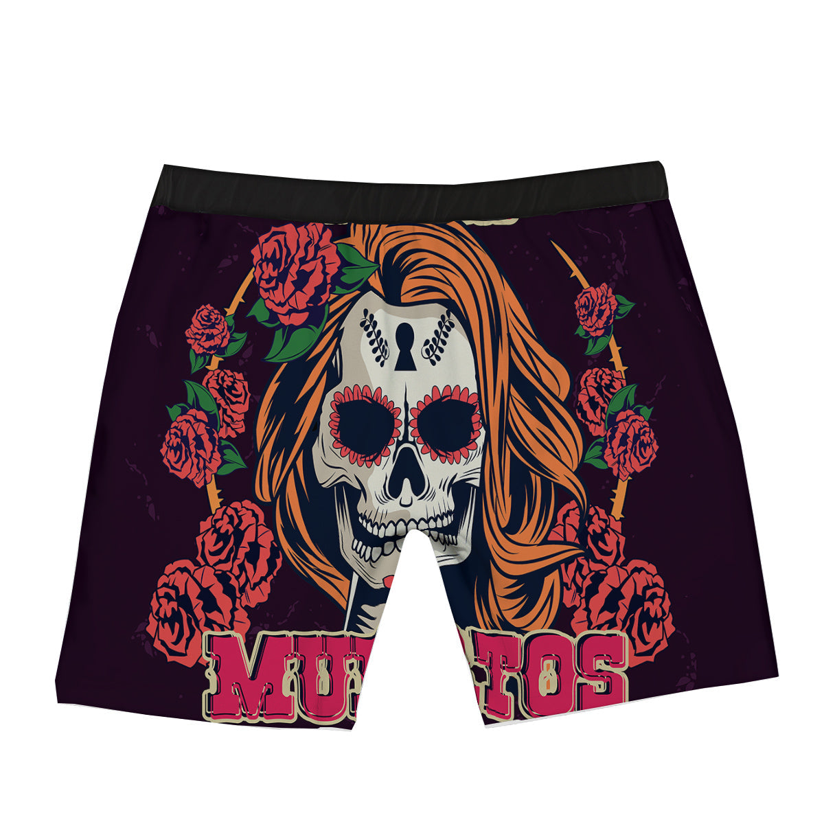 Dia De Los Muertos Calavera Girl Print Boxer Briefs-grizzshop