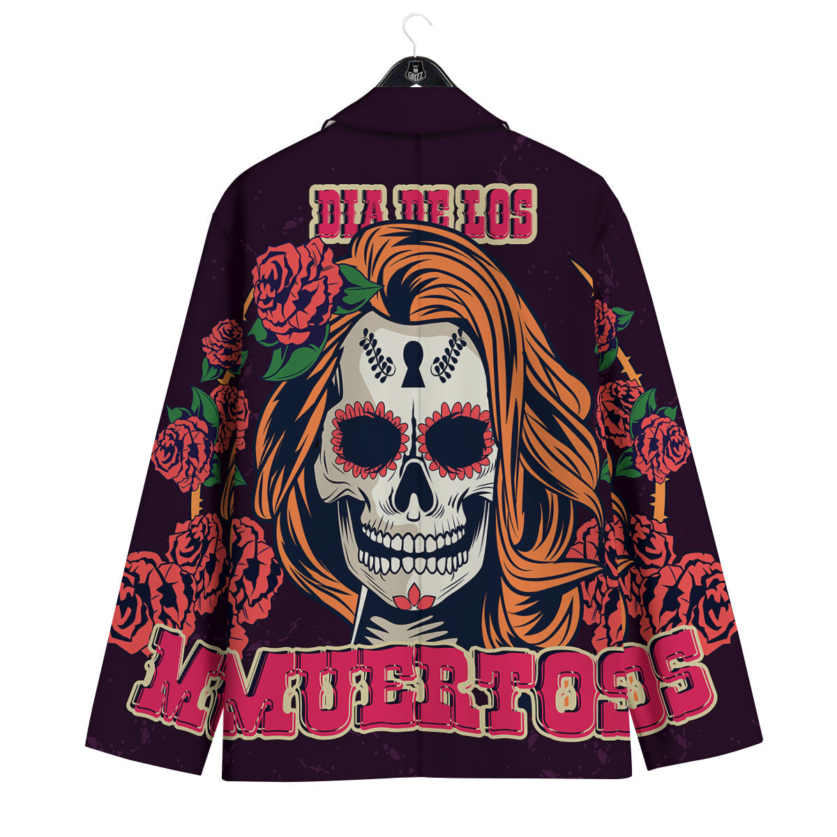 Dia De Los Muertos Calavera Girl Print Men's Sport Coat-grizzshop