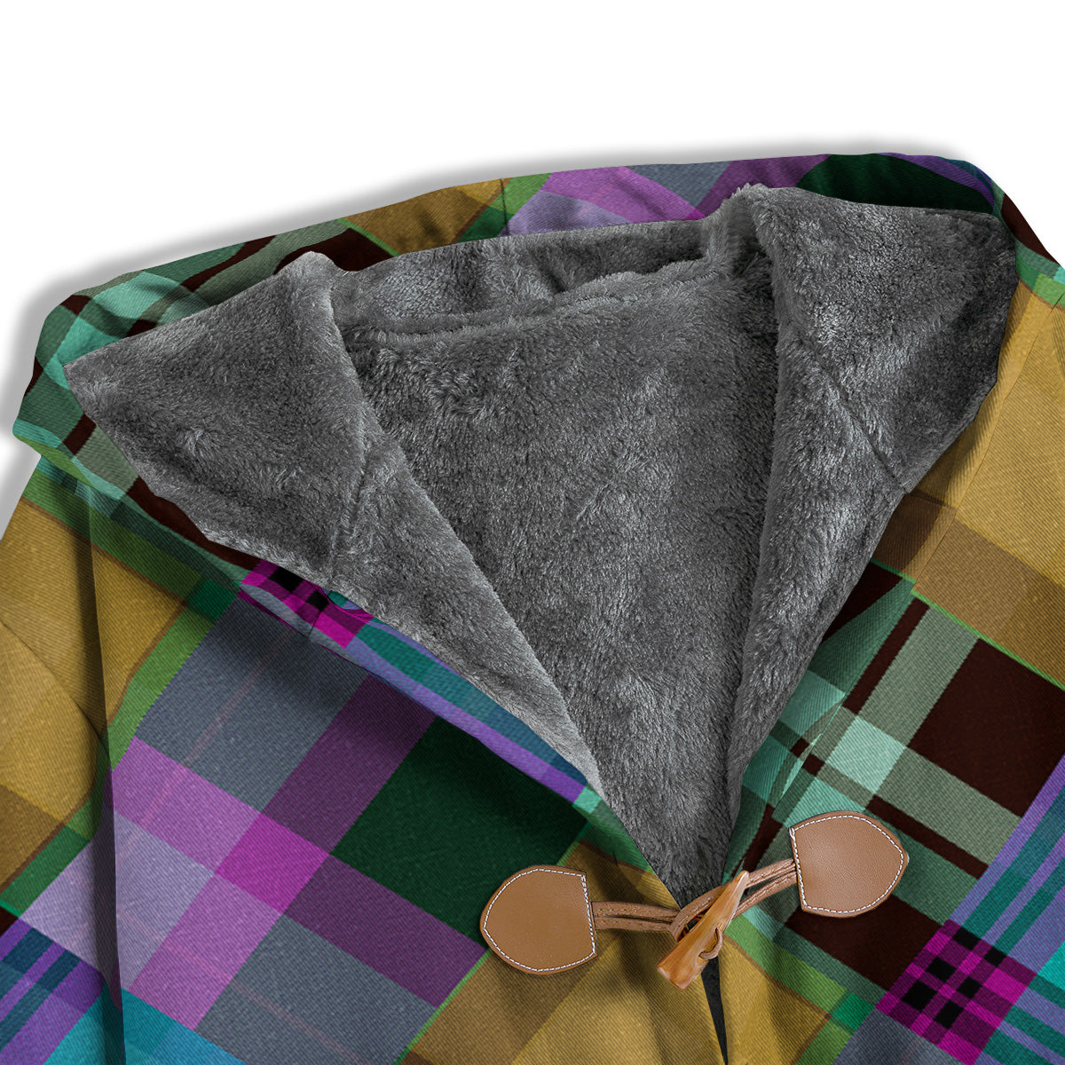 Diagonal Madras Blue Tartan Plaid Print Pattern Men's Windbreaker Jacket-grizzshop