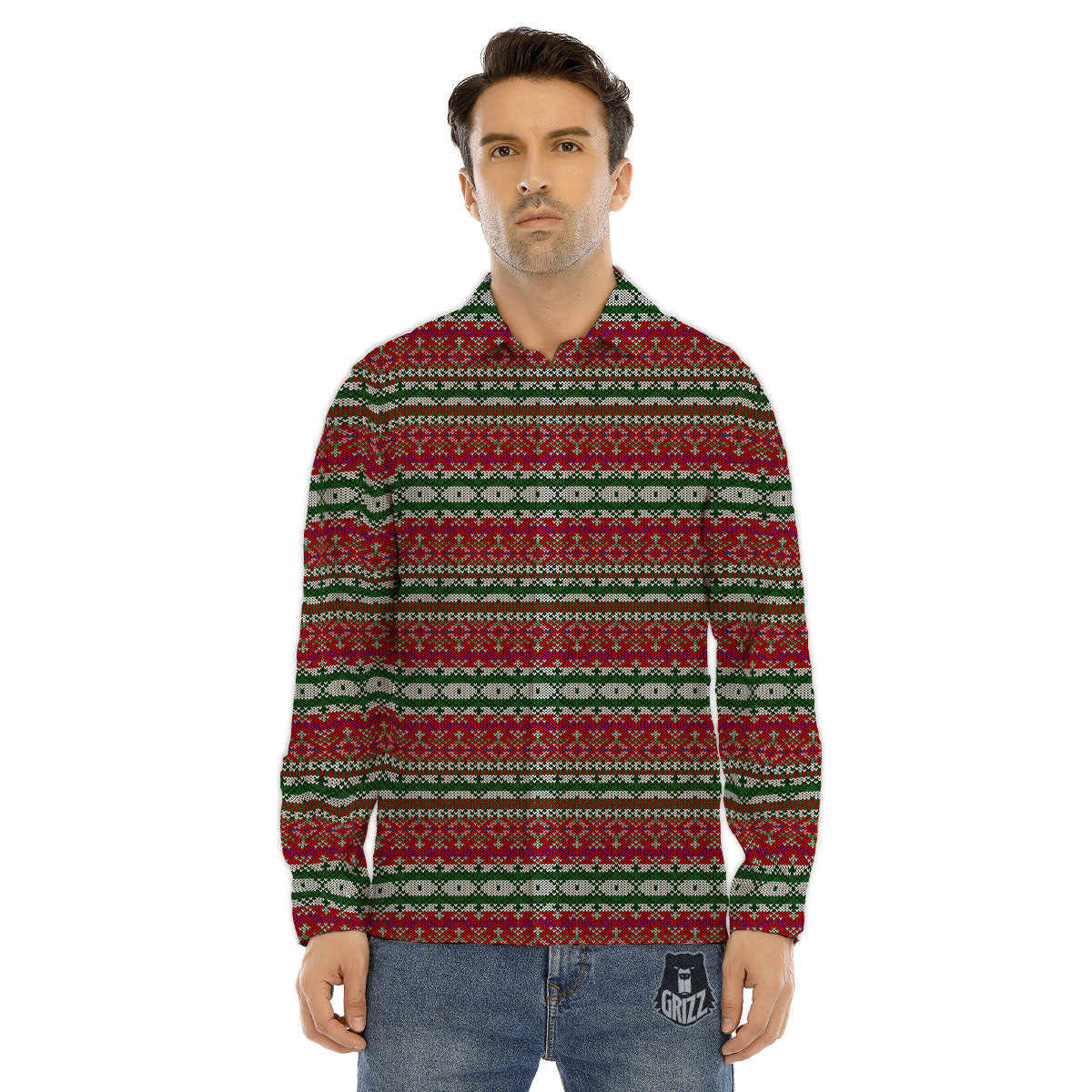 Diagonal Madras Plaid Print Pattern Men's Dress Shirts-grizzshop
