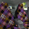 Diagonal Madras Tartan Plaid Print Pattern Car Seat Covers-grizzshop