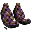 Diagonal Madras Tartan Plaid Print Pattern Car Seat Covers-grizzshop