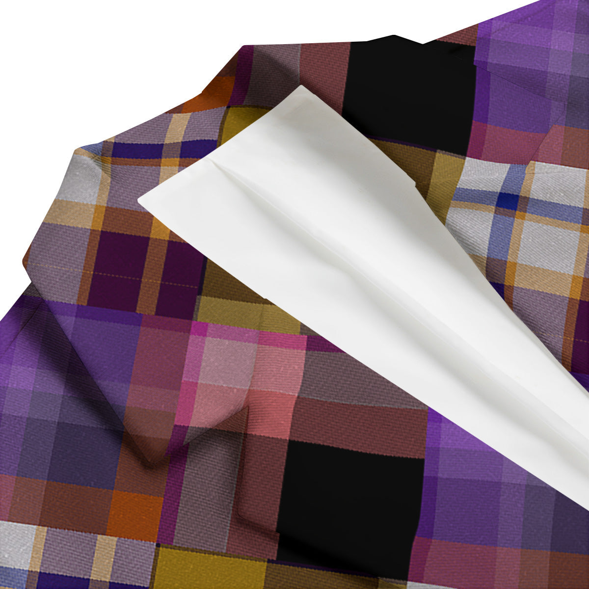 Diagonal Madras Tartan Plaid Print Pattern Men's Blazer-grizzshop
