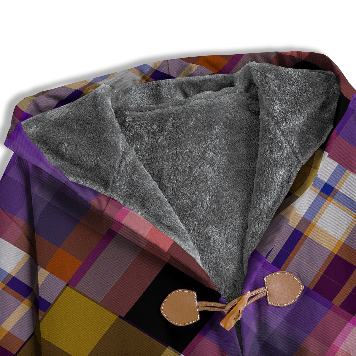 Diagonal Madras Tartan Plaid Print Pattern Men's Windbreaker Jacket-grizzshop