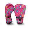 Diamond Colorful Pattern Print Boxing Gloves-grizzshop