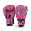 Diamond Colorful Pattern Print Boxing Gloves-grizzshop