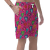 Diamond Colorful Pattern Print Men's Shorts-grizzshop