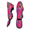 Diamond Colorful Pattern Print Muay Thai Shin Guards-grizzshop