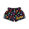 Diamond Colorful Print Pattern Muay Thai Boxing Shorts-grizzshop