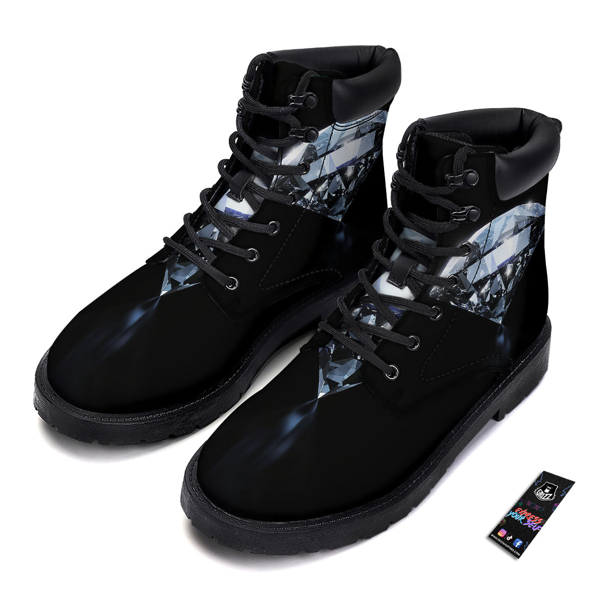 Diamond Print Boots-grizzshop