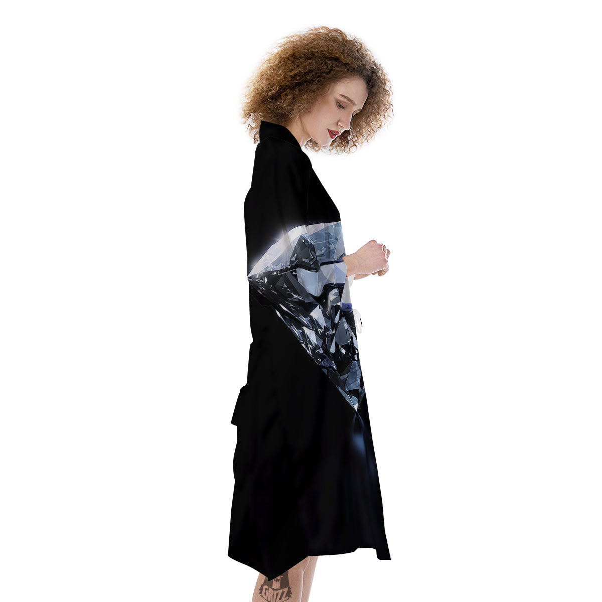 Diamond Print Kimono-grizzshop