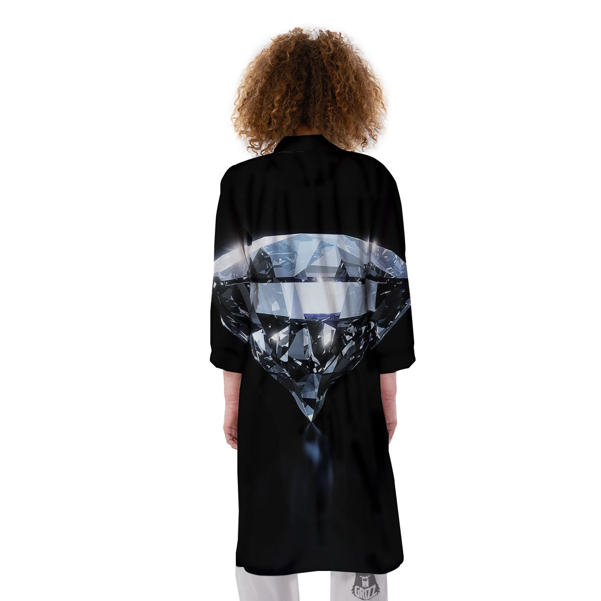 Diamond Print Kimono-grizzshop