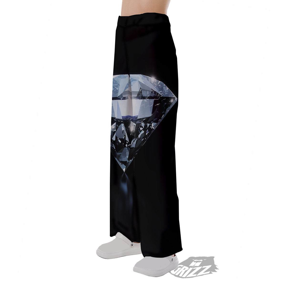 Diamond Print Pajama Pants-grizzshop