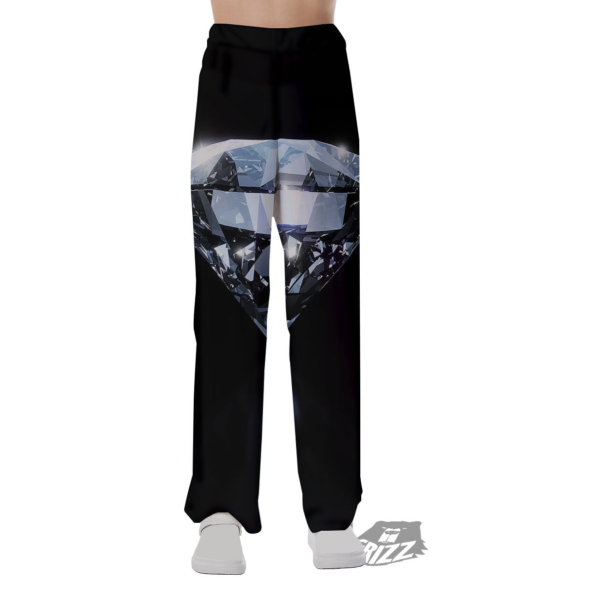 Diamond Print Pajama Pants-grizzshop