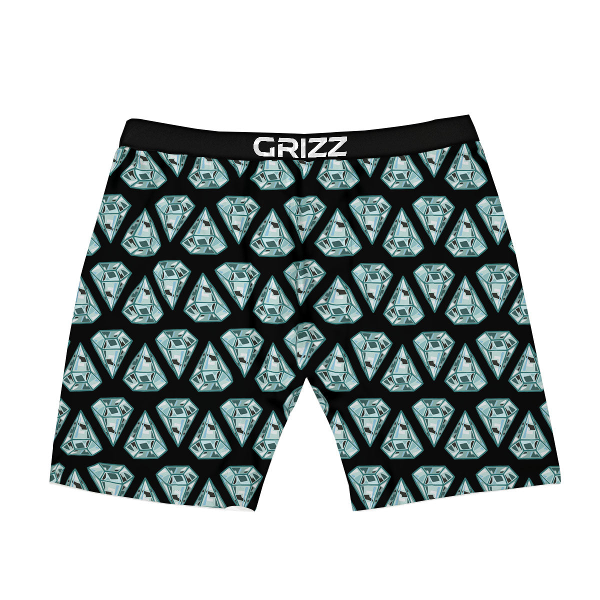 Diamond Print Pattern Boxer Briefs-grizzshop