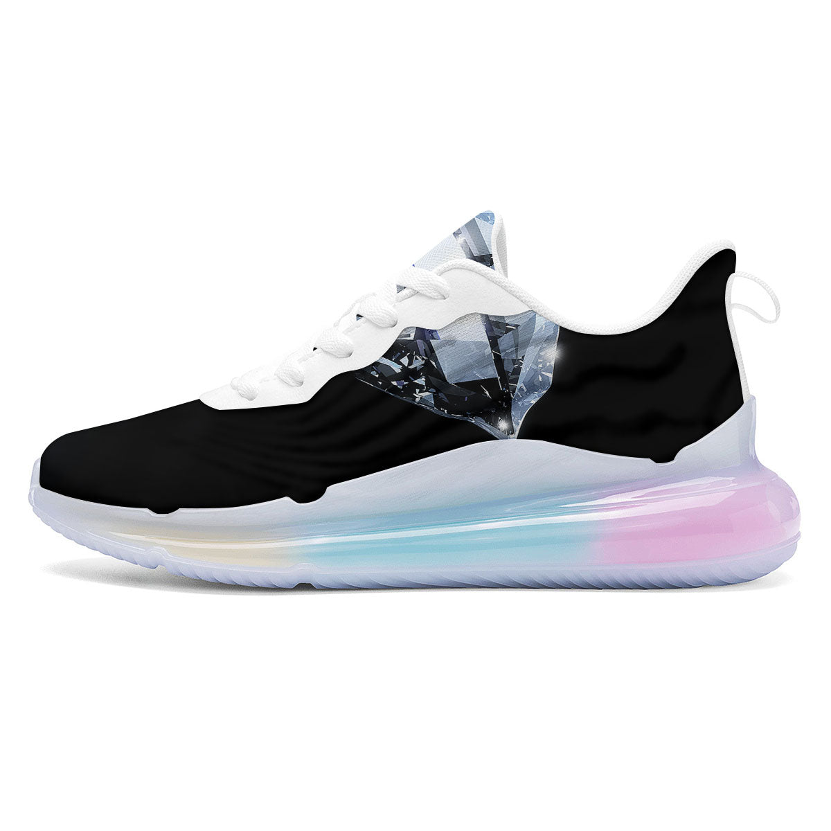 Diamond Print Running Sneakers-grizzshop