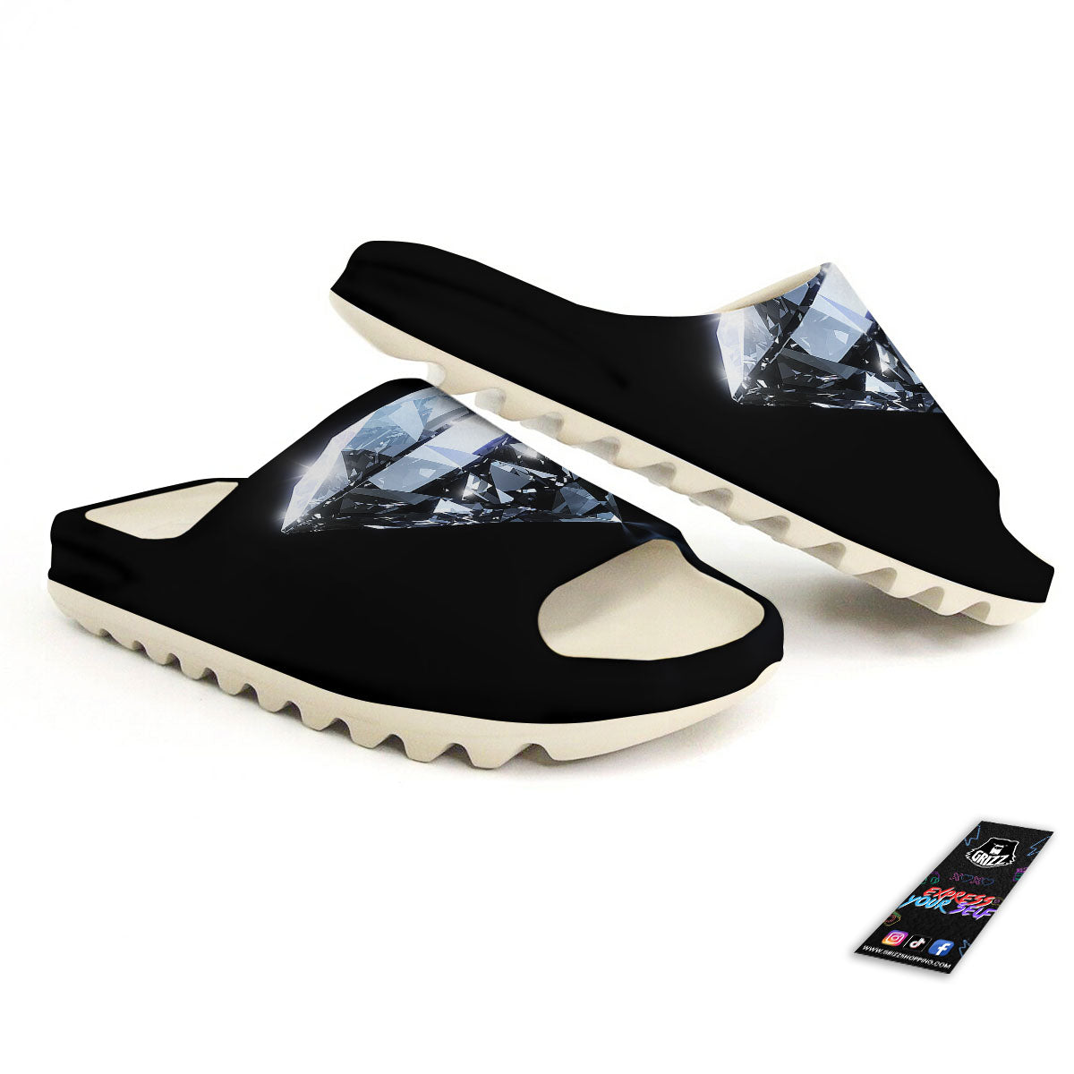 Diamond Print Sandals-grizzshop