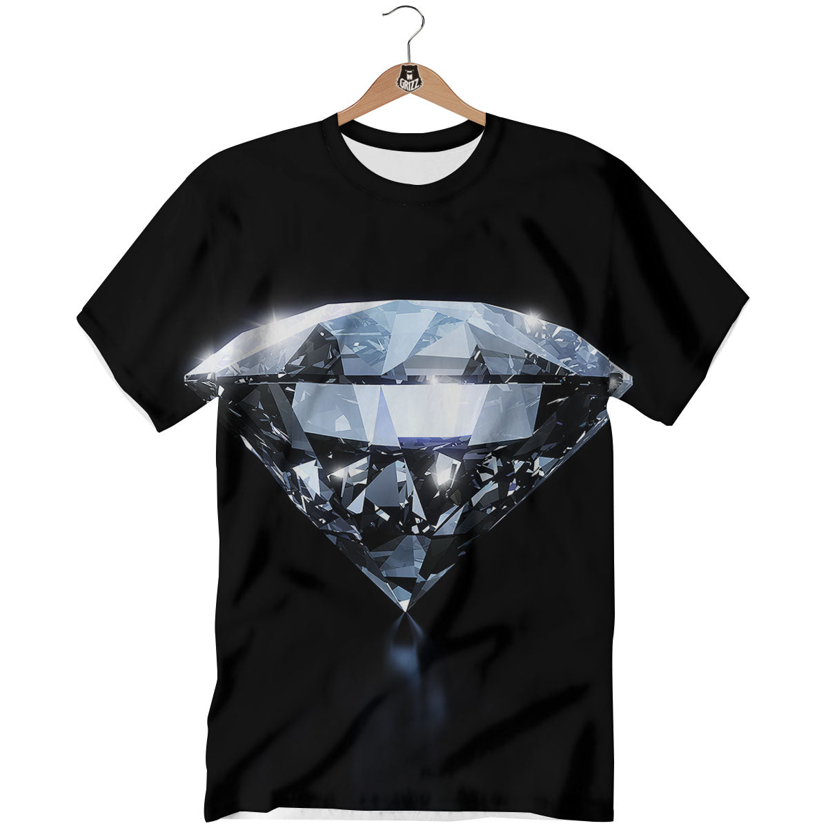 Diamond Print T-Shirt-grizzshop