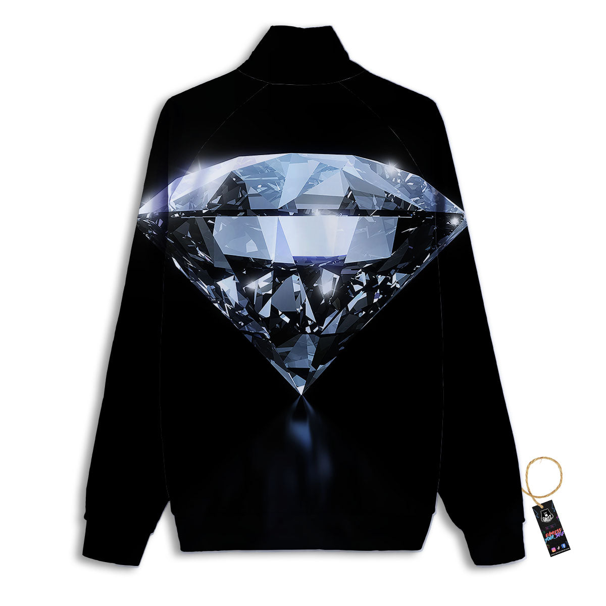 Diamond Print Track Jacket-grizzshop