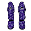 Diamond Purple Print Pattern Muay Thai Shin Guards-grizzshop