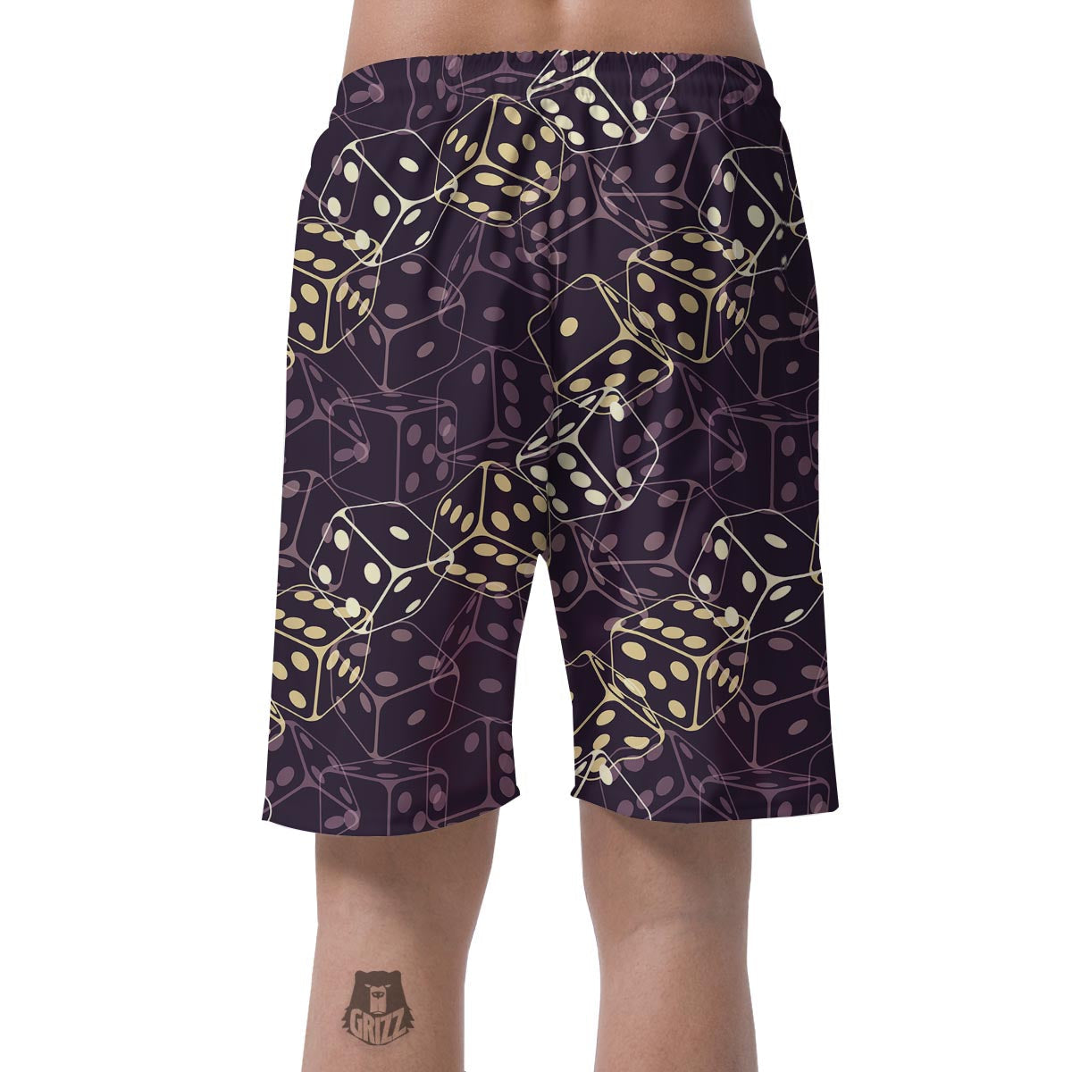 Dice Casino Pattern Print Men's Shorts-grizzshop