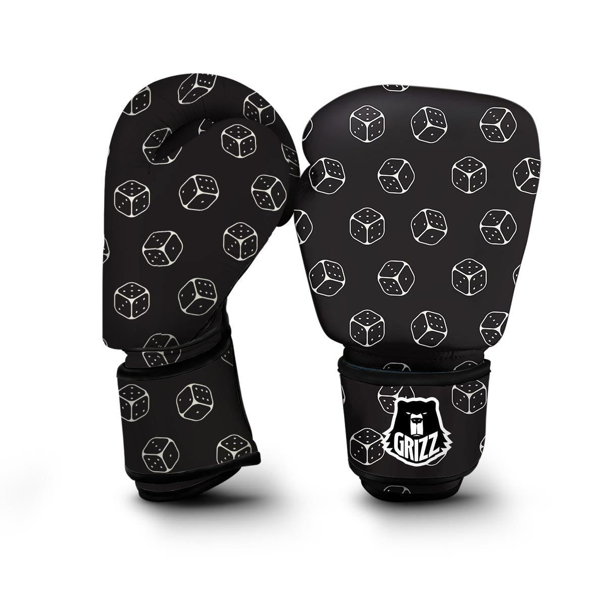 Dice Casino Print Pattern Boxing Gloves-grizzshop