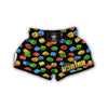 Dice Colorful Pattern Print Muay Thai Boxing Shorts-grizzshop