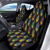 Digital Bitcoin On Fire Print Pattern Car Seat Covers-grizzshop