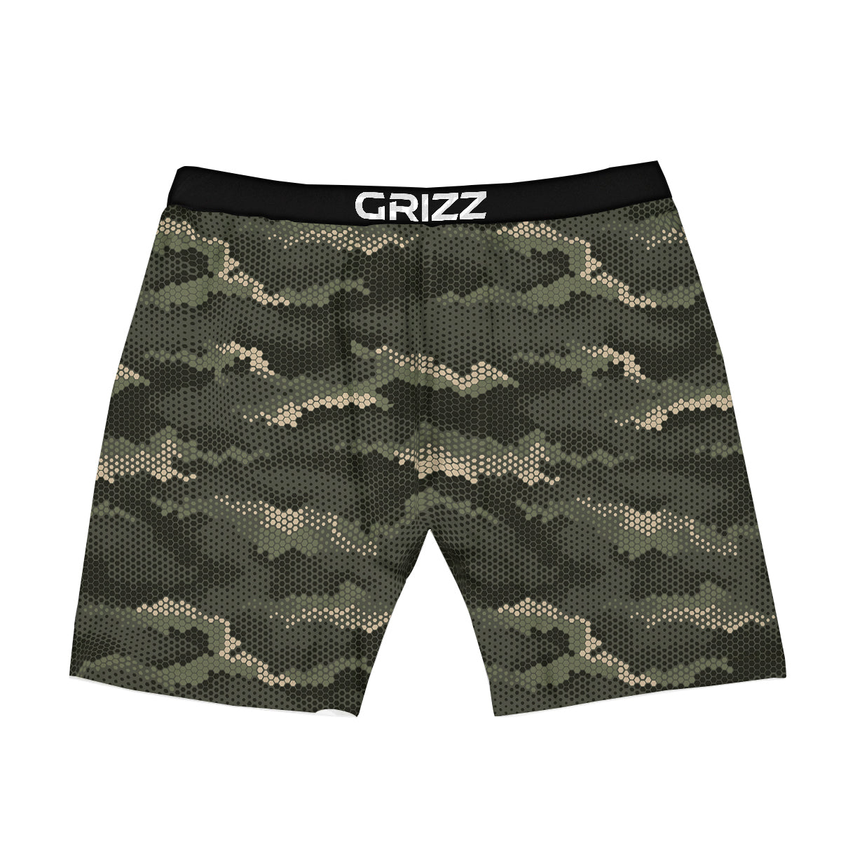 Digital Camo Army Green Print Pattern Boxer Briefs-grizzshop