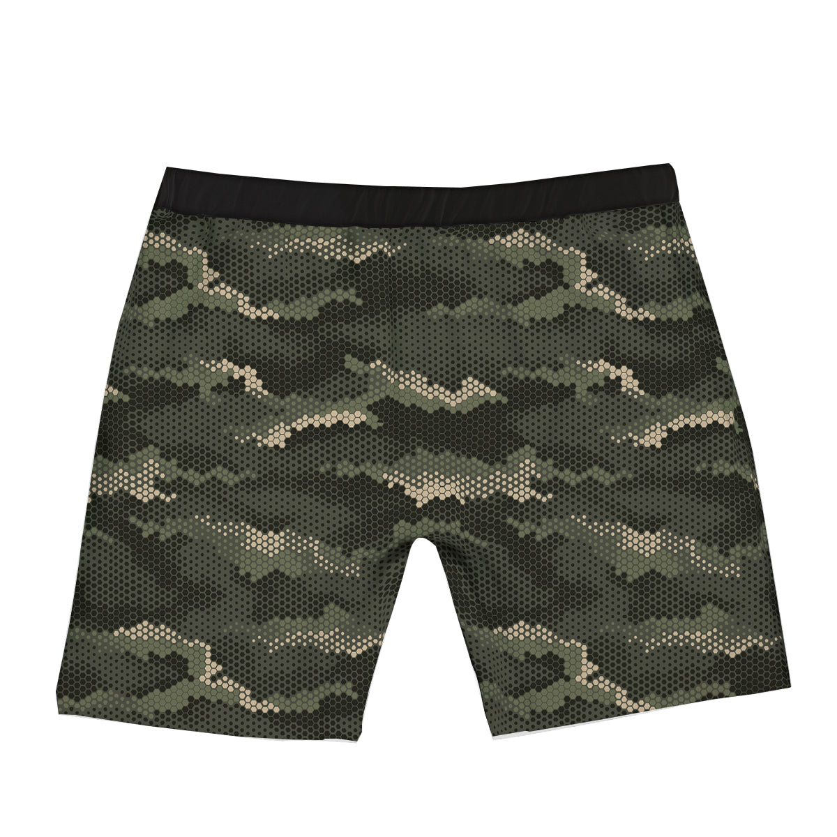Digital Camo Army Green Print Pattern Boxer Briefs-grizzshop