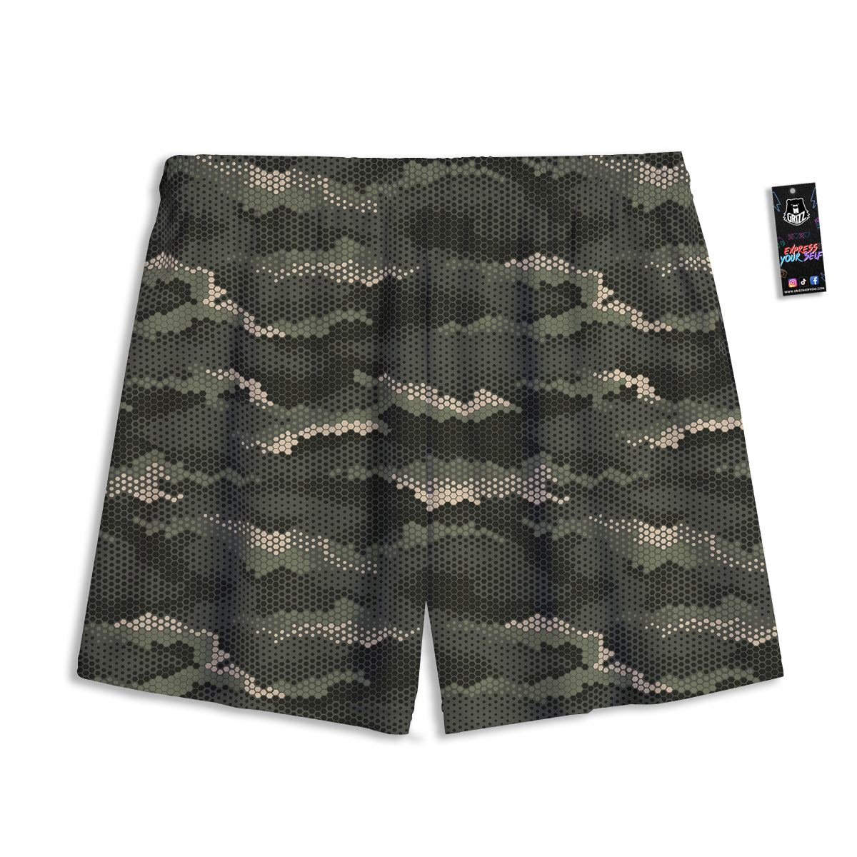 Floral Hawaiian And Flamingo Print Mesh Shorts