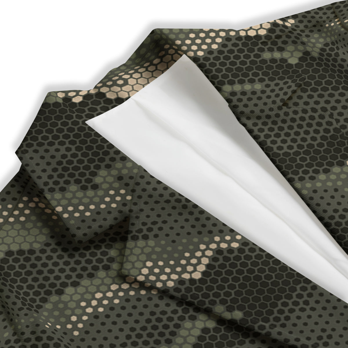 Digital Camo Army Green Print Pattern Women's Blazer-grizzshop
