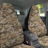 Digital Camo Beige Print Pattern Car Seat Covers-grizzshop