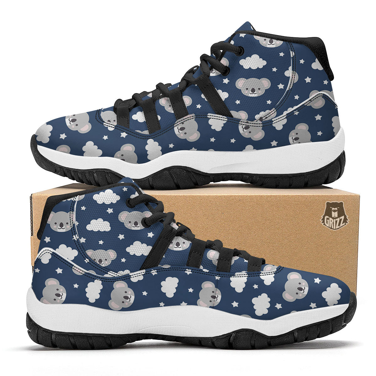 Digital Camo Desert Print Pattern Black Bball Shoes-grizzshop