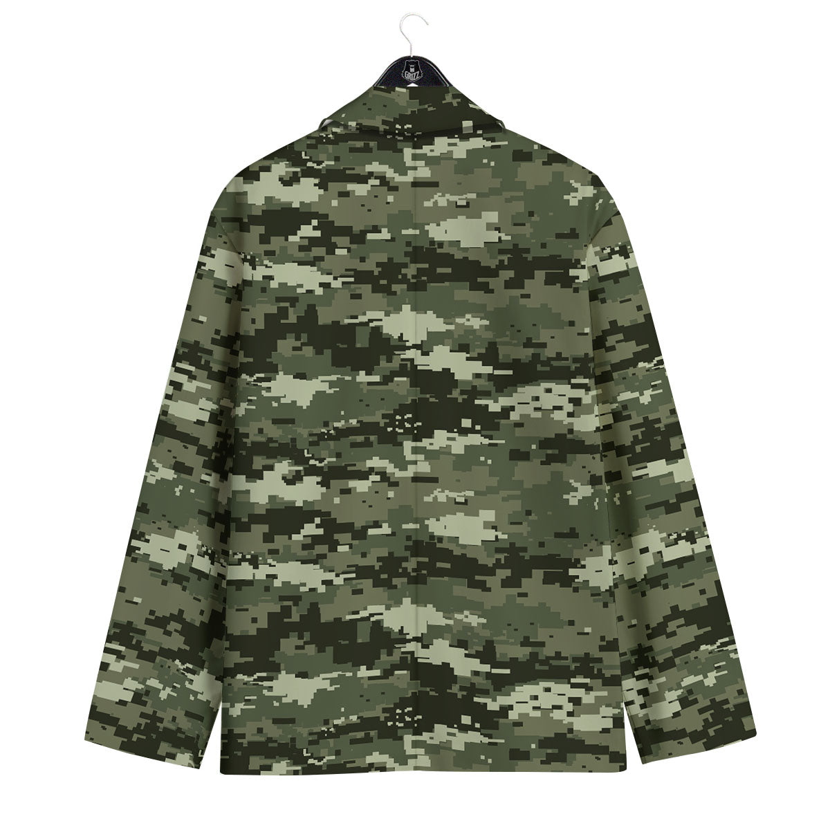 Digital Camo Desert Print Pattern Men's Sport Coat-grizzshop