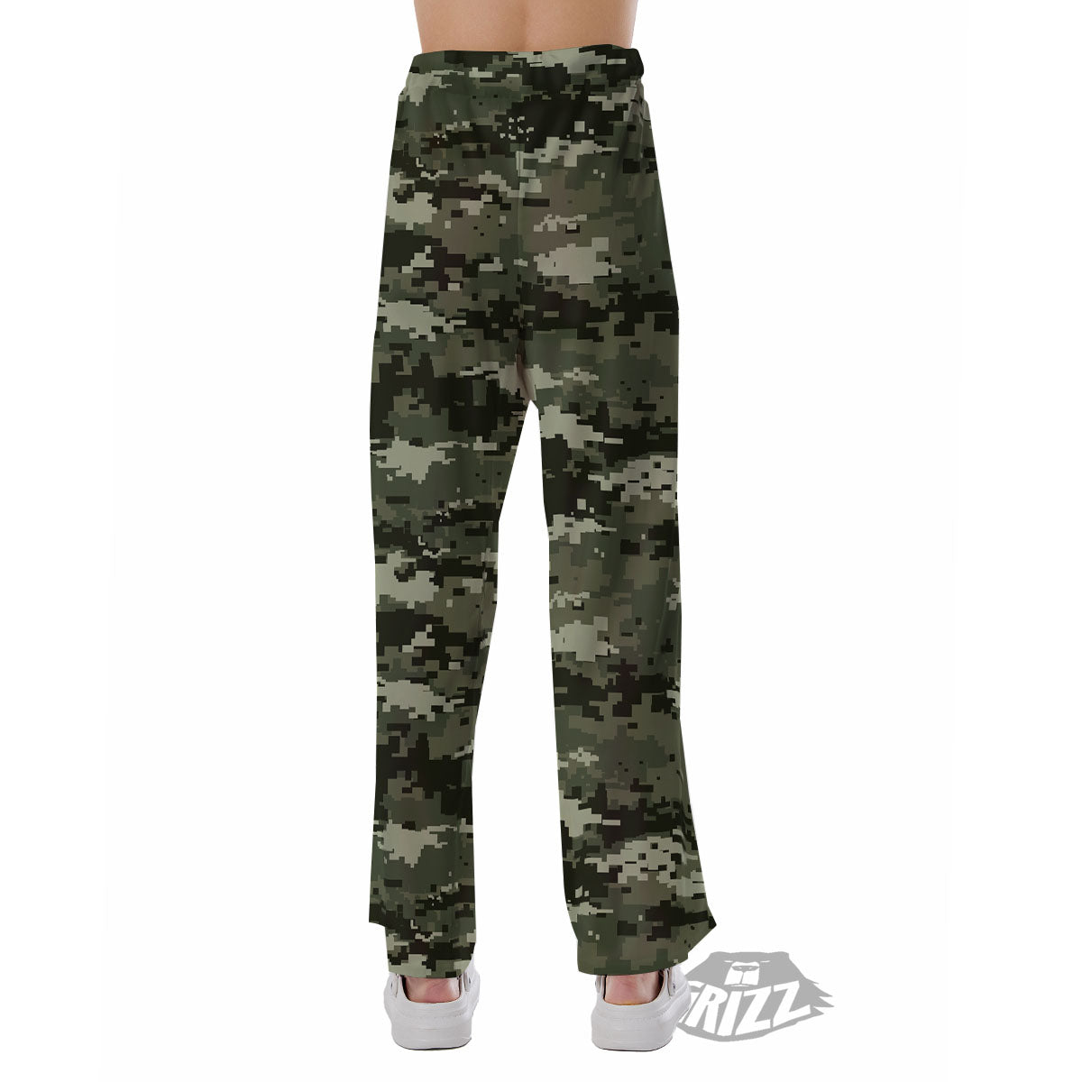 Digital Camo Desert Print Pattern Pajama Pants-grizzshop