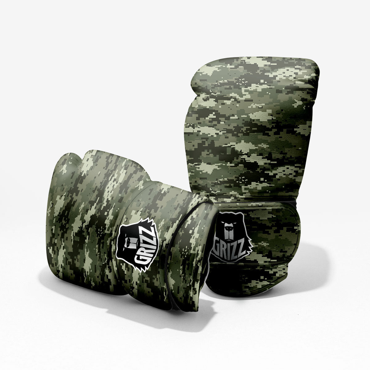 Digital Camo Desert Print Pattern Pro Boxing Glove