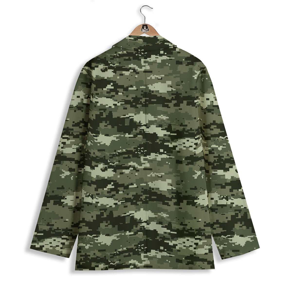 Digital Camo Desert Print Pattern Women's Blazer-grizzshop