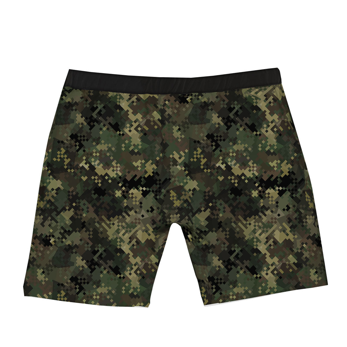 Digital Camo Forest Green Print Pattern Boxer Briefs-grizzshop