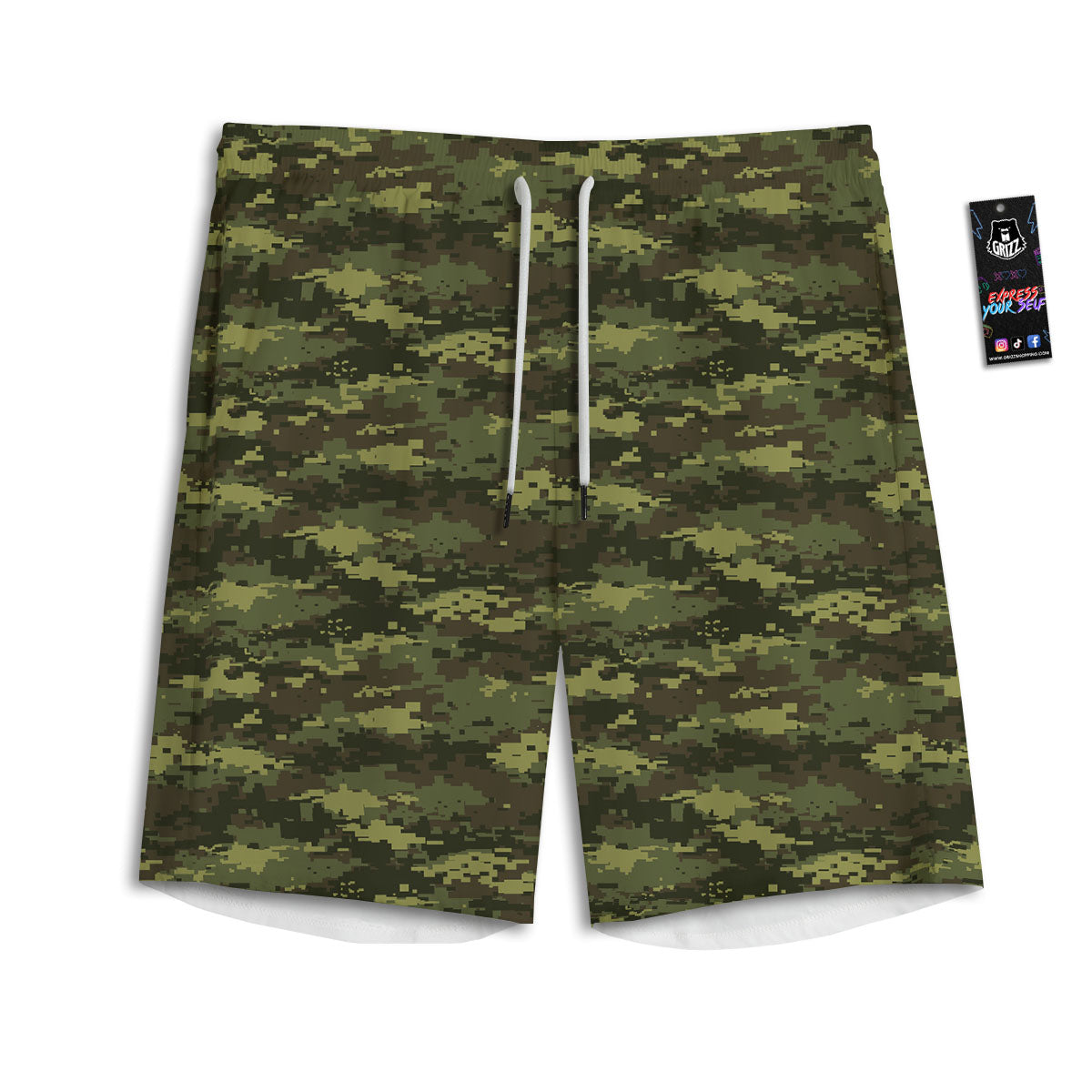 De Mayo Mexico Cinco Print Pattern Men's Athletic Shorts