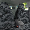 Digital Camo Grey And Black Print Car Seat Covers-grizzshop