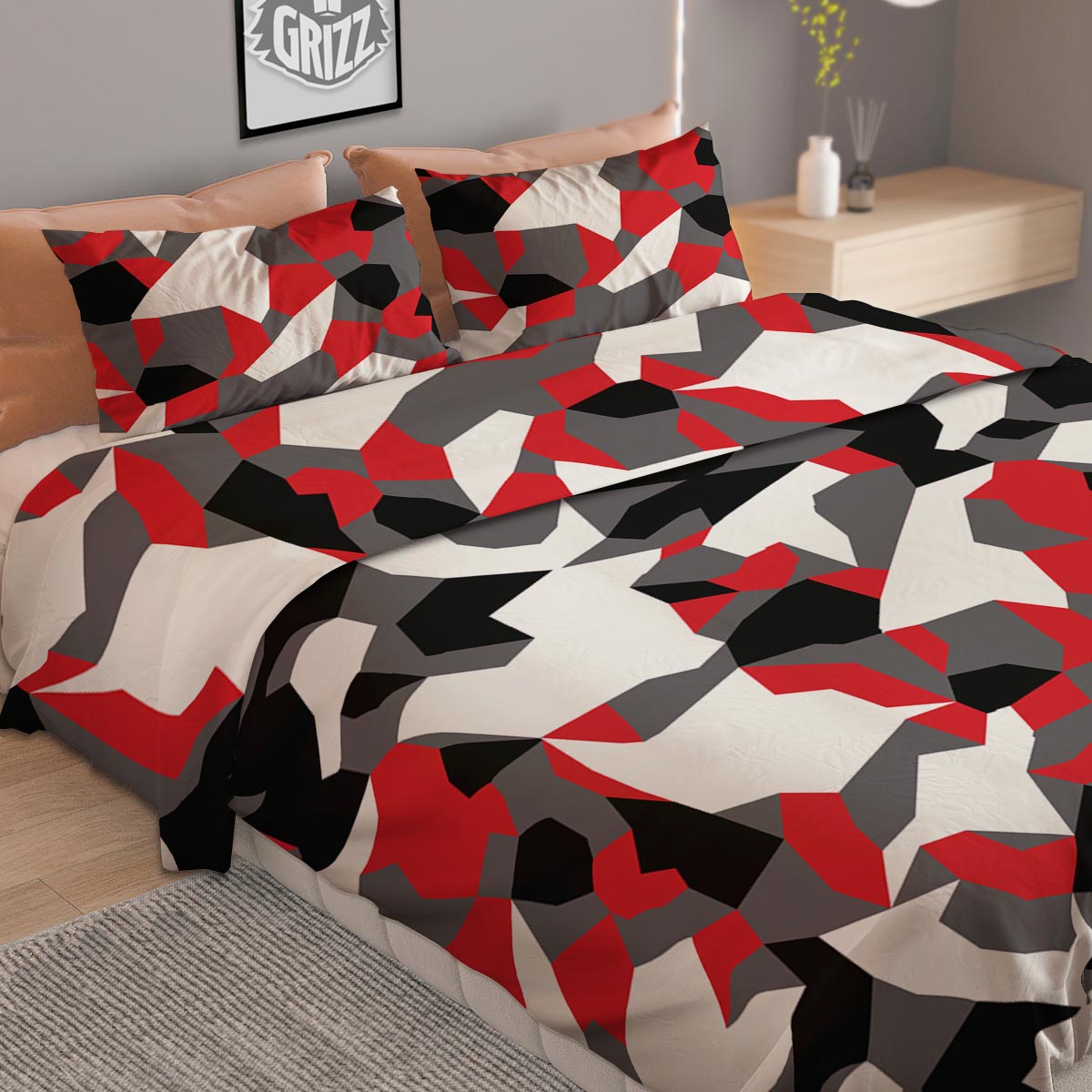 Cow Pink And White Print Pattern Duvet Cover Bedding Set
