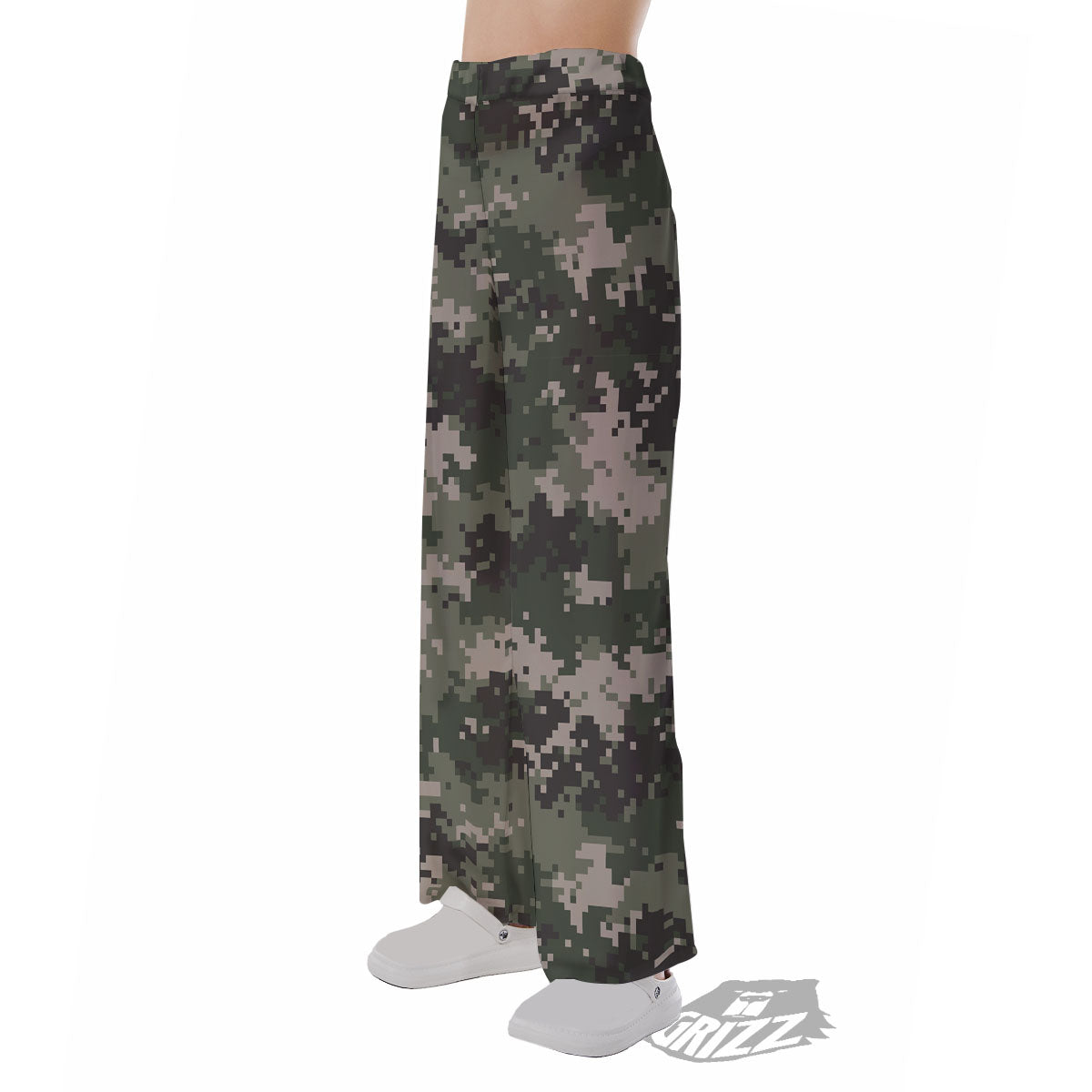 Digital Camo Military Print Pattern Pajama Pants-grizzshop