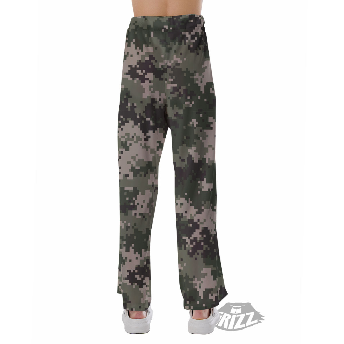 Digital Camo Military Print Pattern Pajama Pants-grizzshop